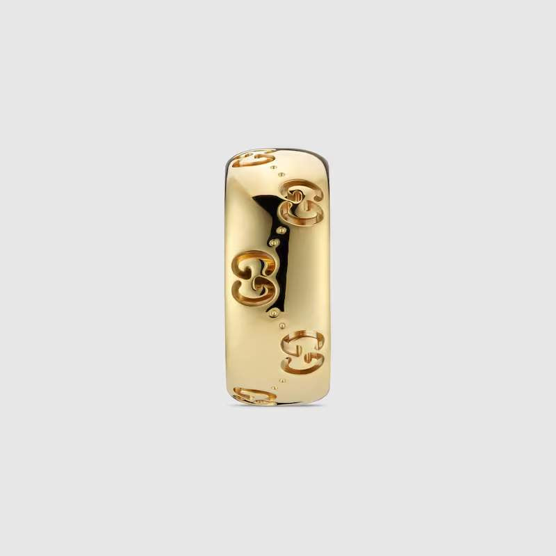 18kt Gucci Wide Icon Ring