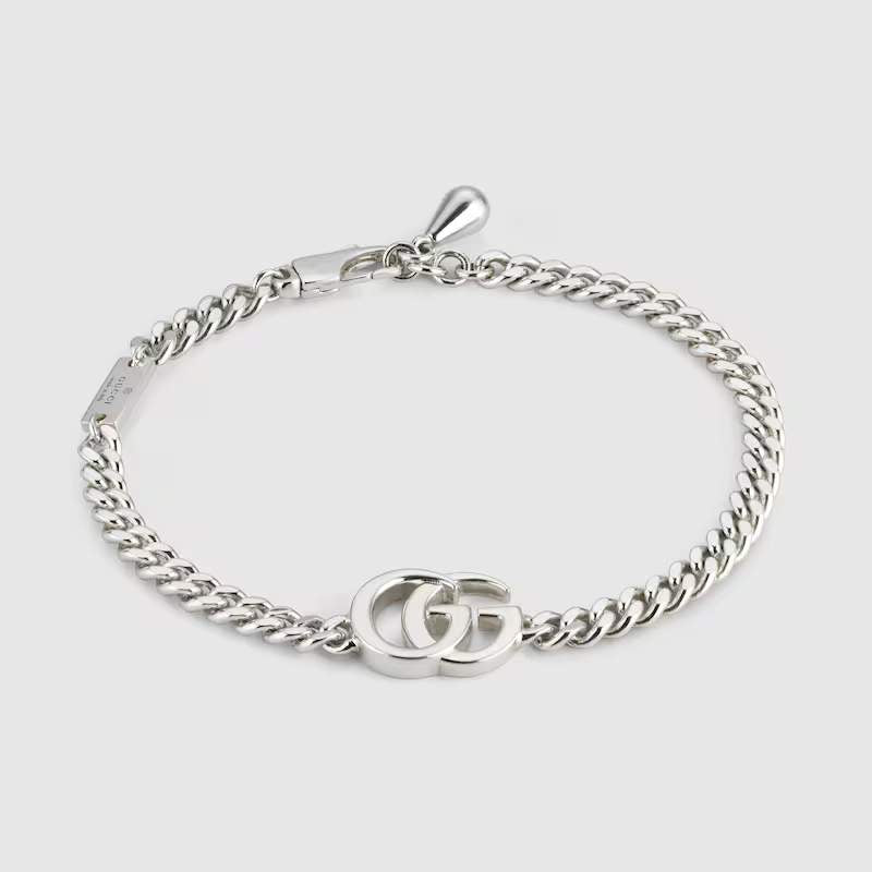 Gucci Silver "GG" Marmont Bracleet