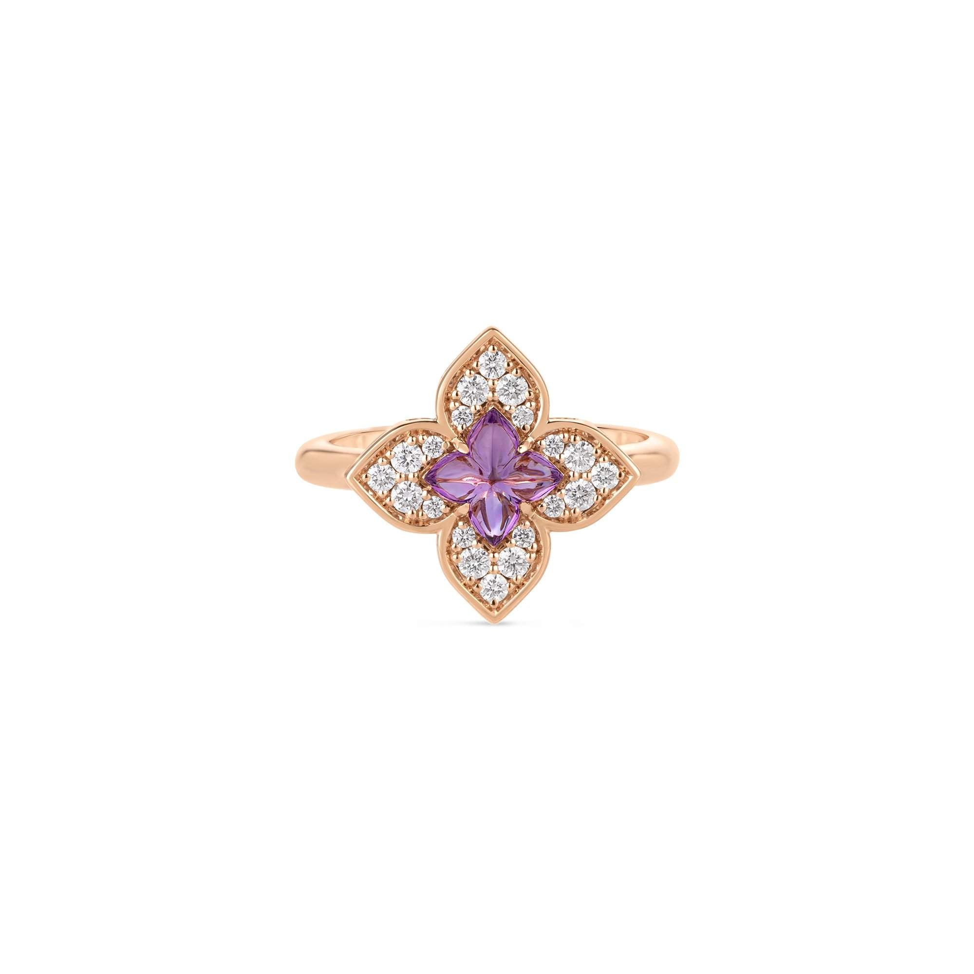 18kt Gold Roberto Coin Flower Ring