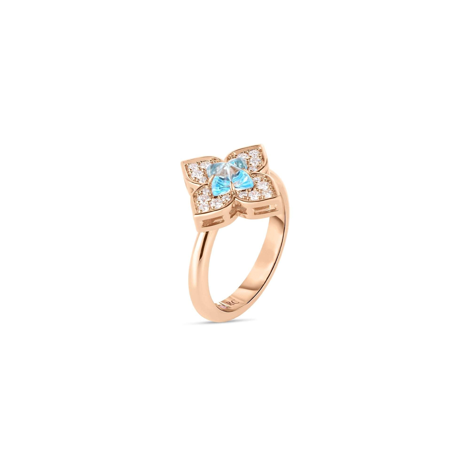 18kt Gold Roberto Coin Flower Ring