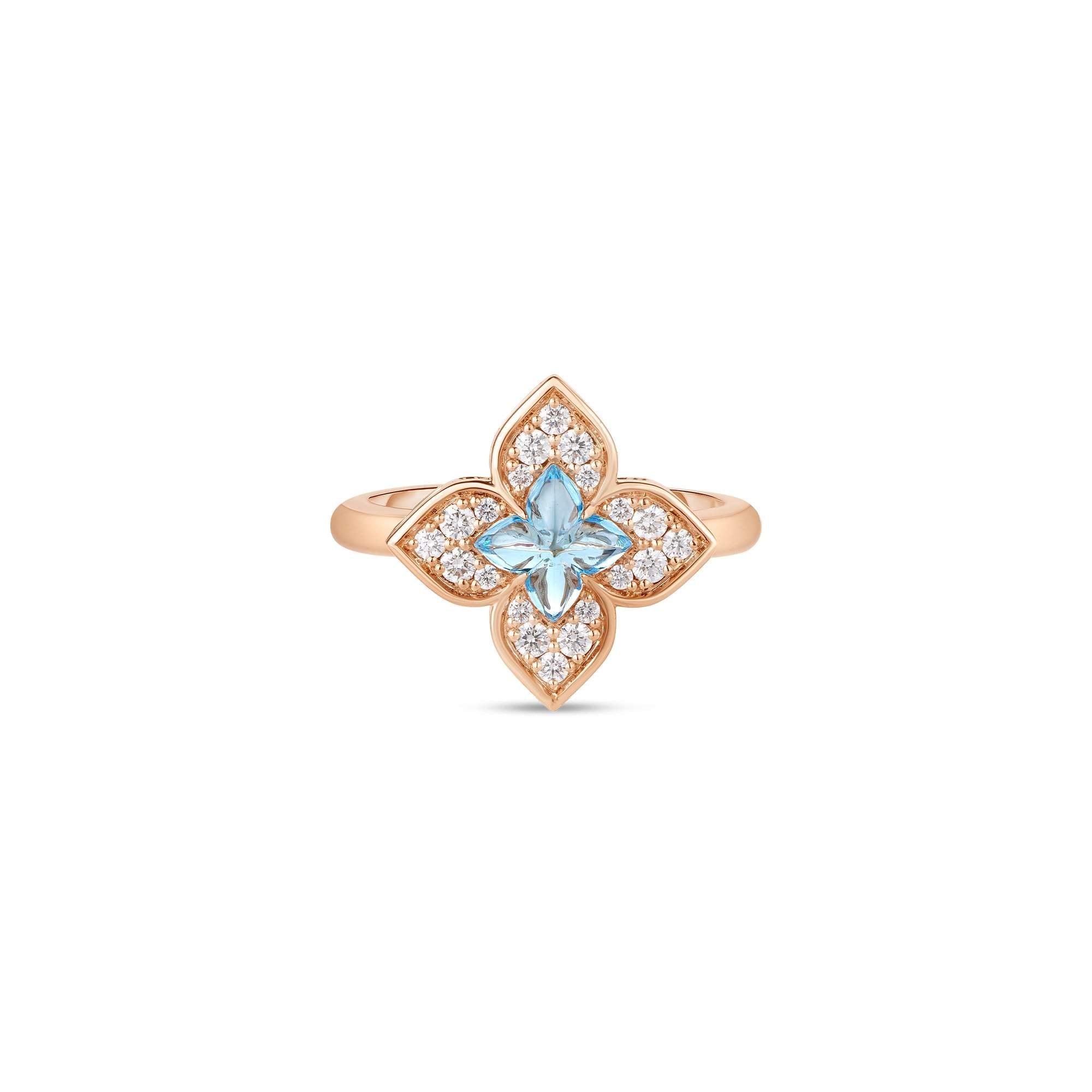 18kt Gold Roberto Coin Flower Ring
