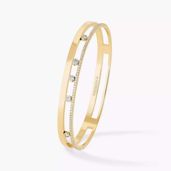 18kt Gold Messika Move Romane Bangle.