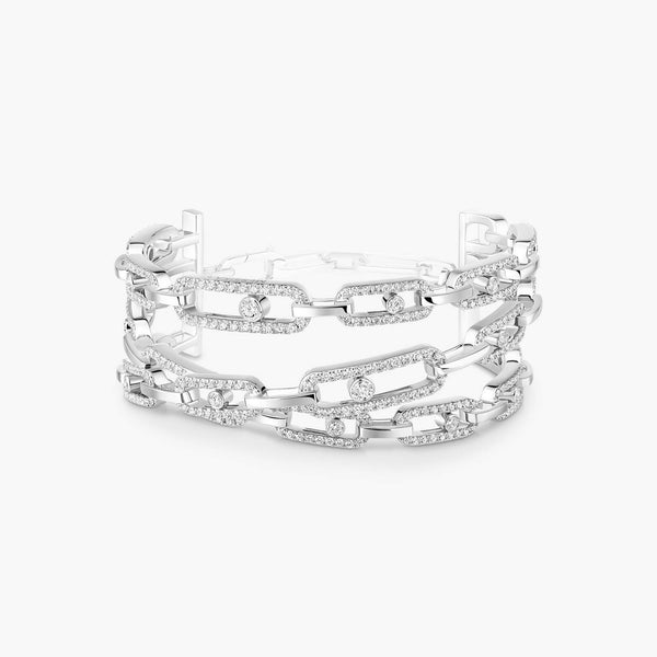 18kt Gold Messika Move Link Cuff.