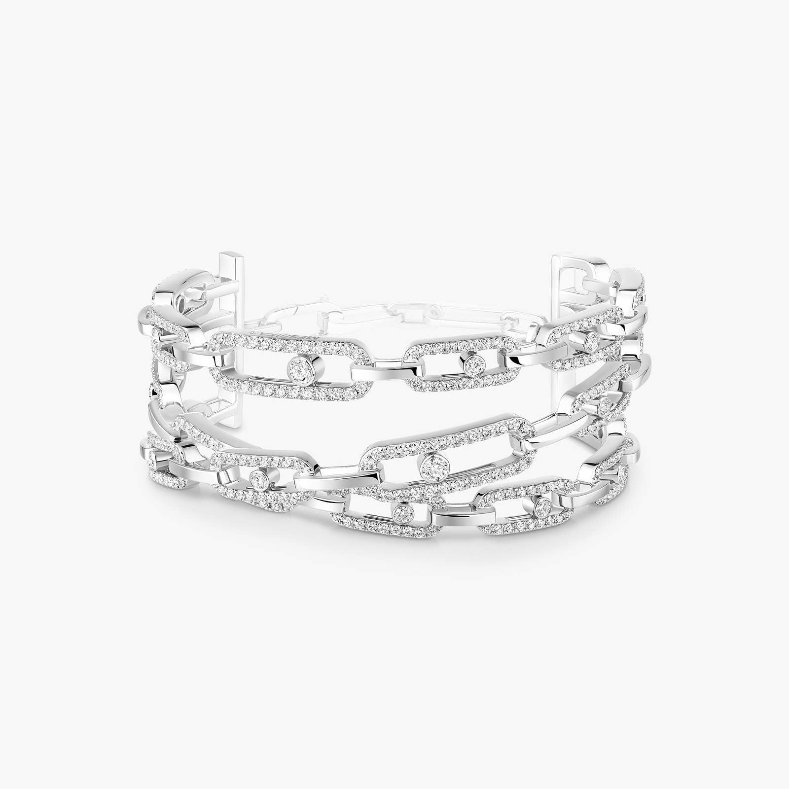 18kt Gold Messika Move Link Cuff.