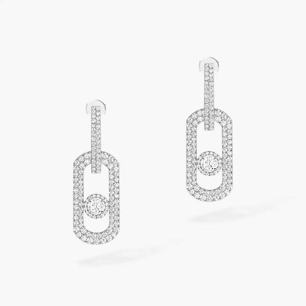 18kt Gold Messika So Move Pendant Earrings.