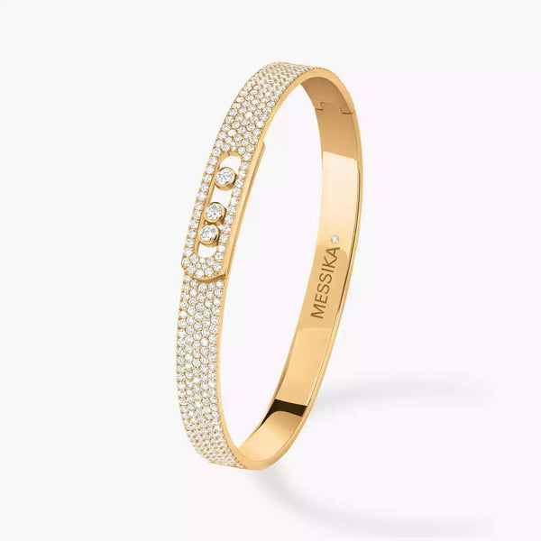 18kt Gold Messika Noa Diamond Bangle.