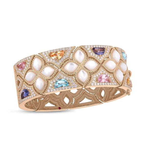 18kt Gold Roberto Coin Venetian Princess Carnevale Bangle