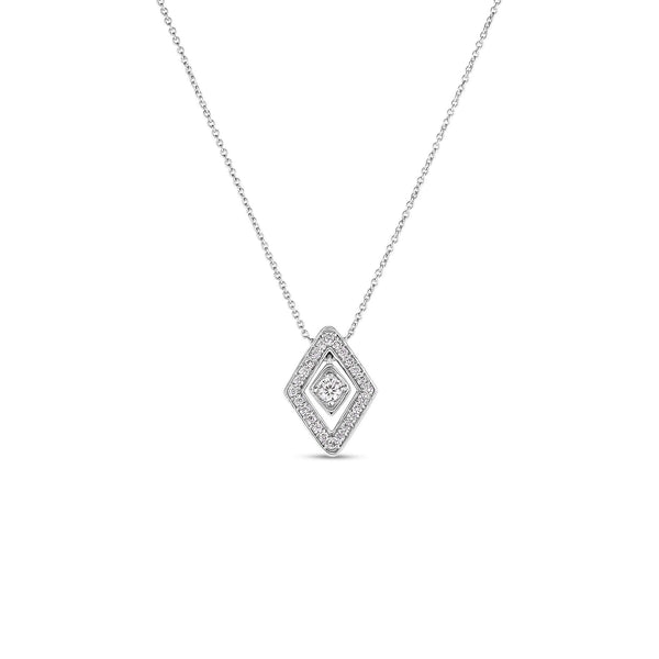 18kt Gold Roberto Coin Small Diamante Necklace