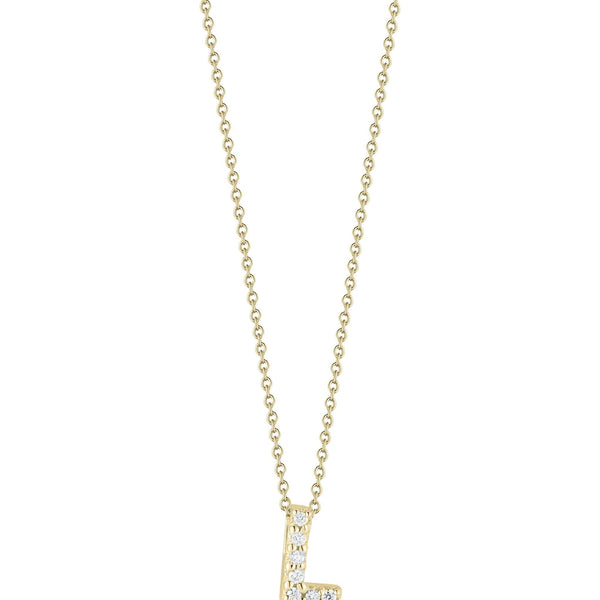 18kt Gold Roberto Coin Lover Letter "L" Necklace