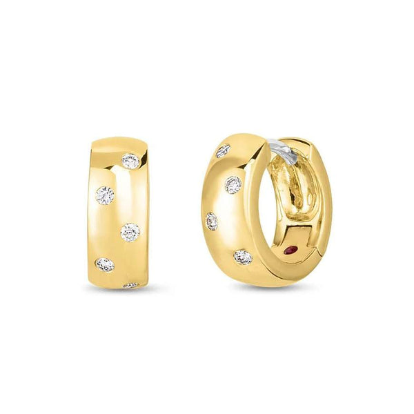 18kt Gold Roberto Coin Hoop Earrings