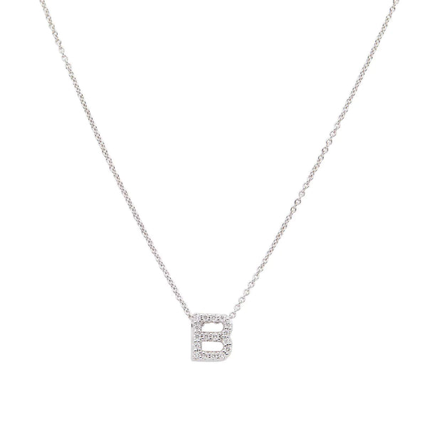 18kt Gold Roberto Coin Love Letter "B" Necklace