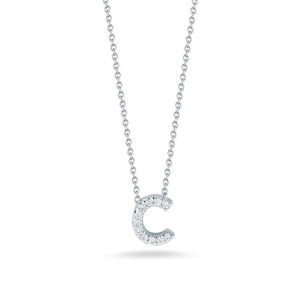 18kt Gold Roberto Coin Letter "C" Initial Necklace