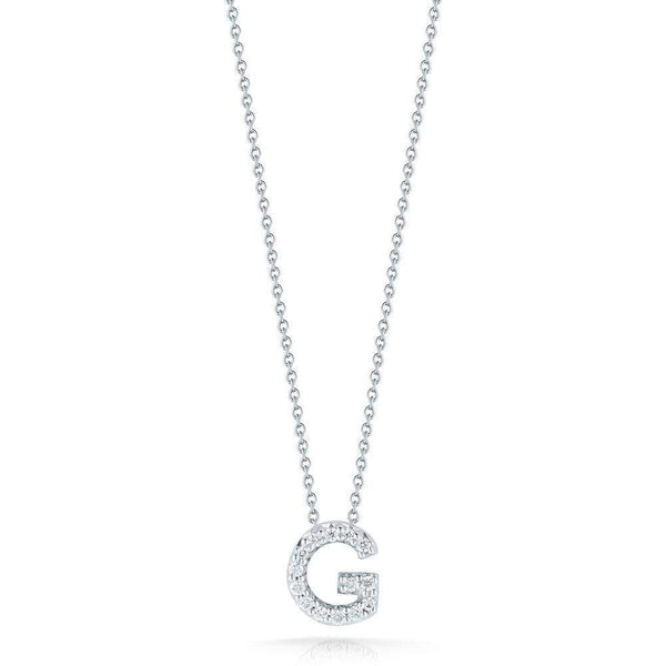 18kt Gold Roberto Coin Love Letter "G" Necklace
