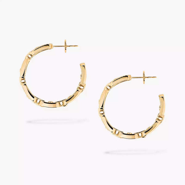 18kt Gold Messika Link Hoop Earrings