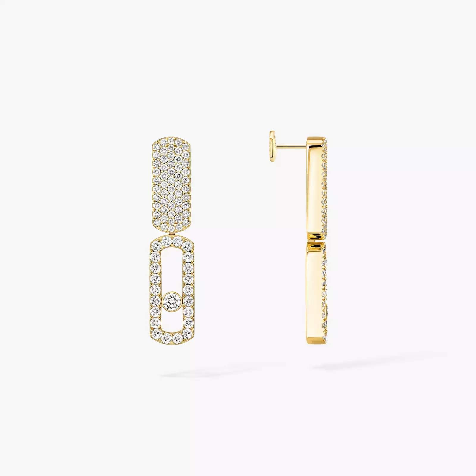 18kt Gold Messika Imperial Move Earrings.