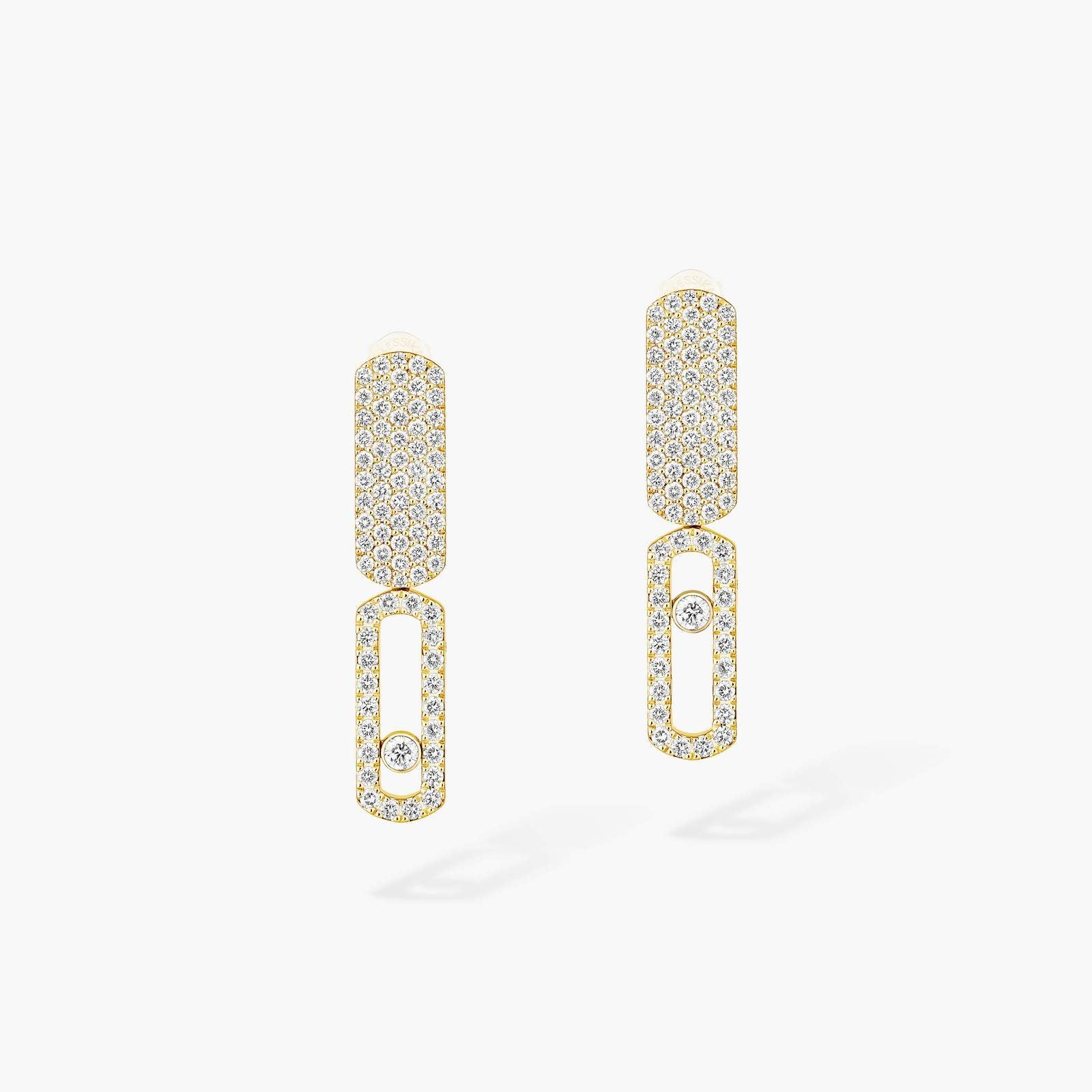 18kt Gold Messika Imperial Move Earrings.