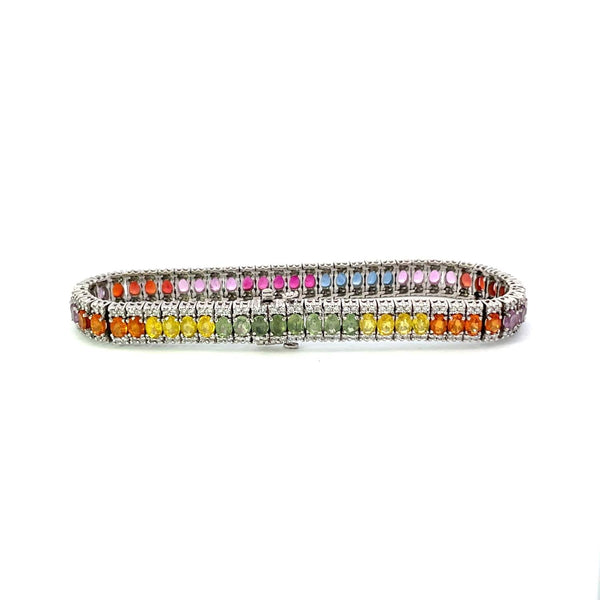 14kt Gold Multi-Colored Gemstone Bracelet