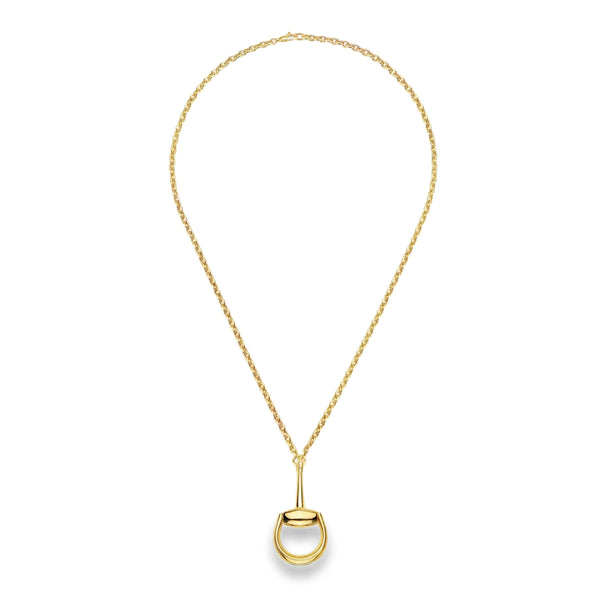 18kt Gold Gucci Horsebit XL Necklace