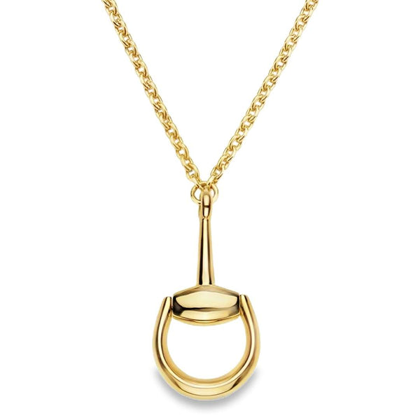 18kt Gold Gucci Horsebit XL Necklace