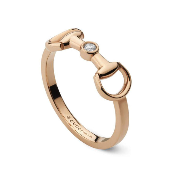 18k Gucci Horse Bit Ring