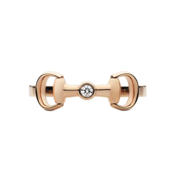 18k Gucci Horse Bit Ring