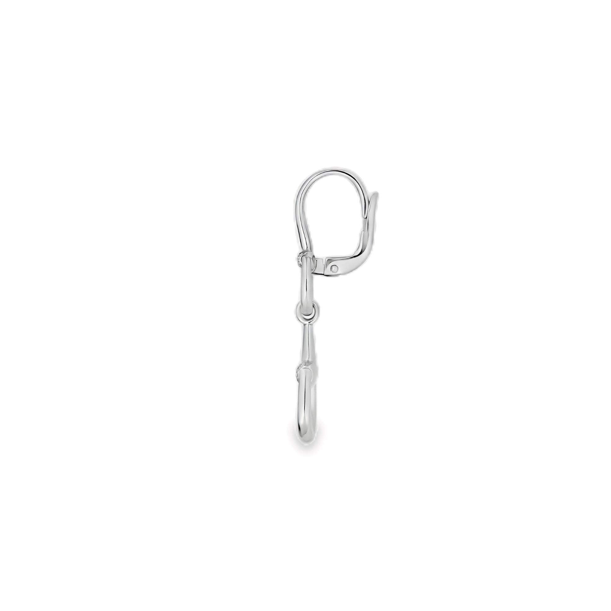 18kt Gold Gucci Horsebit Diamond Earrings