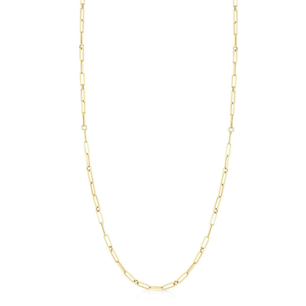 18kt Gold Roberto Coin Paperclip Necklace