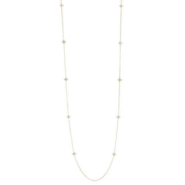 18KT GOLD ROBERTO COIN LOVE BY THE INCH NECKLACE.