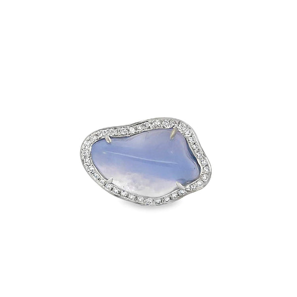 18kt Gold Hubert Chalcedony Ring