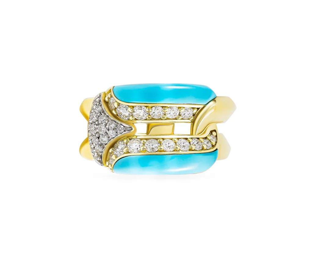 18kt Gold Miseno Arco Ring