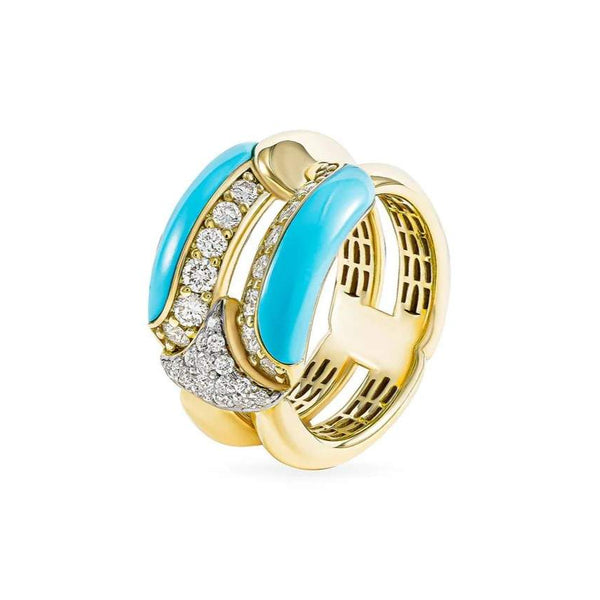 18kt Gold Miseno Arco Ring