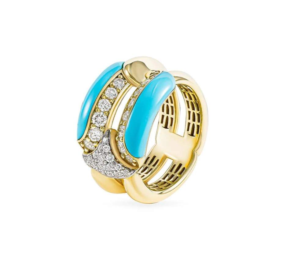 18kt Gold Miseno Arco Ring