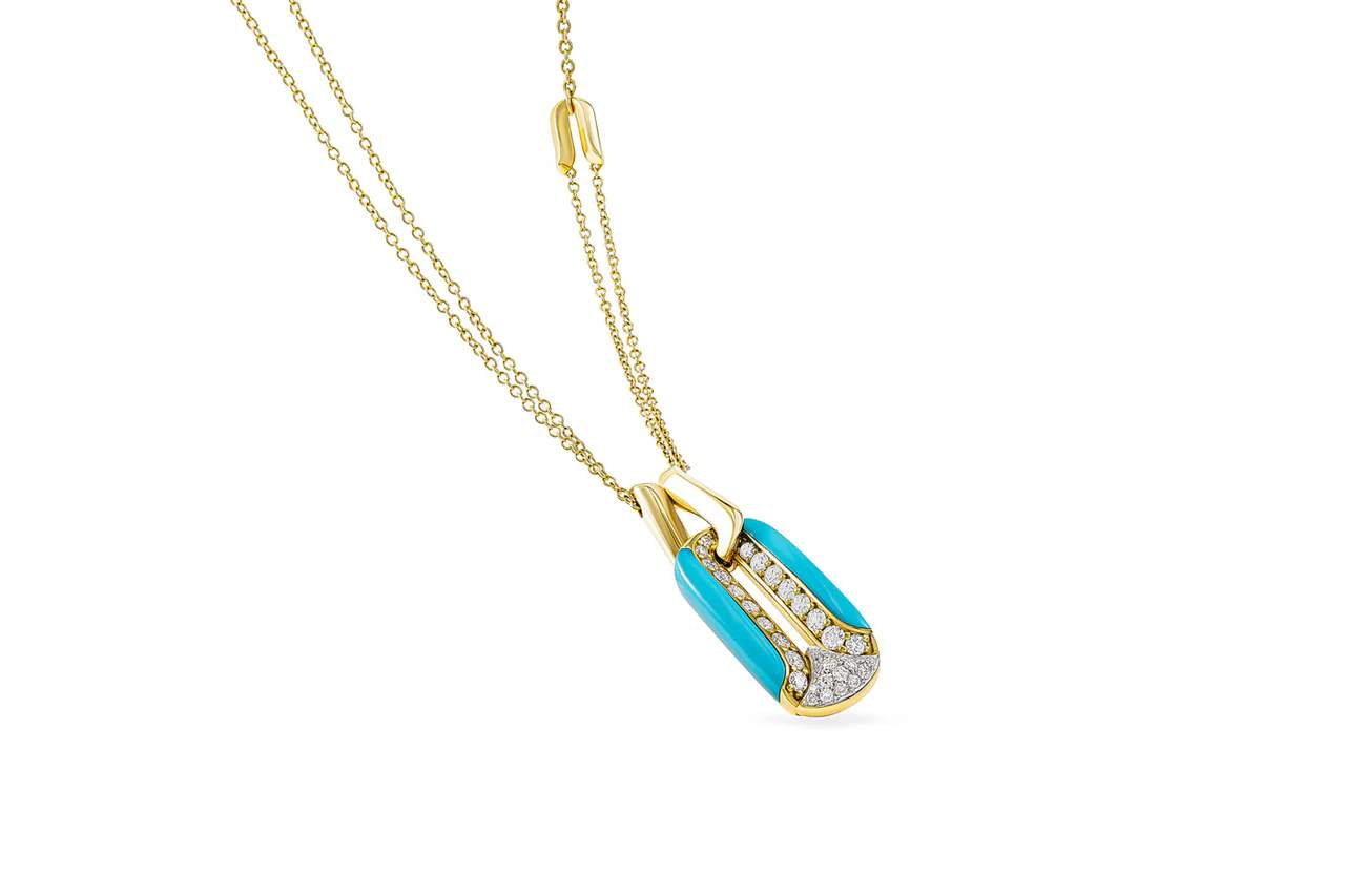 18kt Gold Miseno Arco Pendant