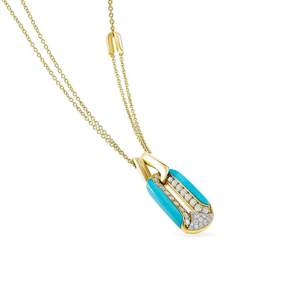 18kt Gold Miseno Arco Pendant