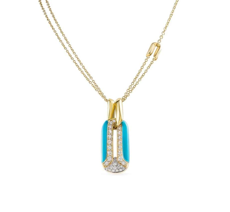 18kt Gold Miseno Arco Pendant