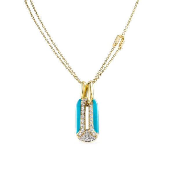 18kt Gold Miseno Arco Pendant