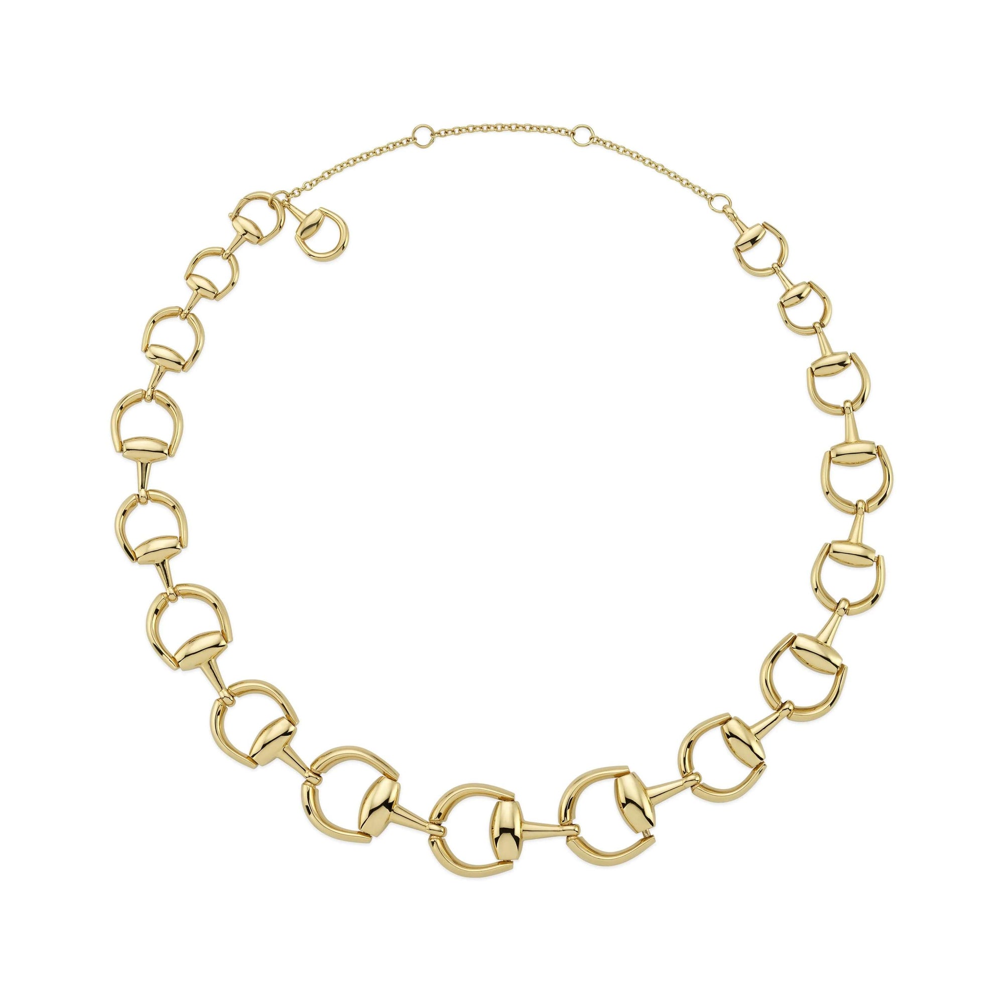 18kt Gold Gucci Horsebit Necklace