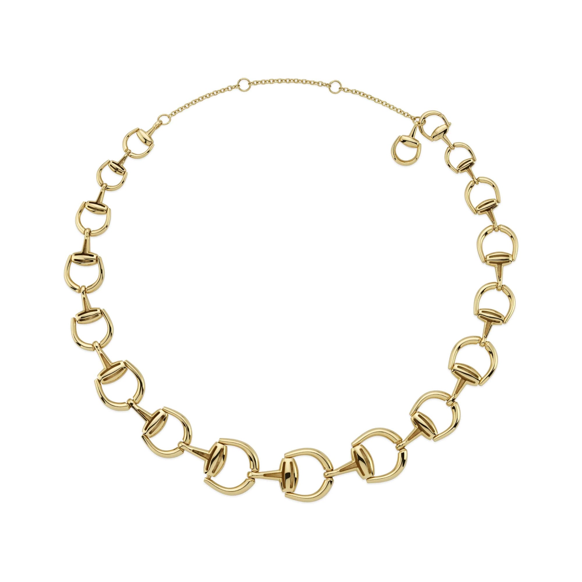 18kt Gold Gucci Horsebit Necklace