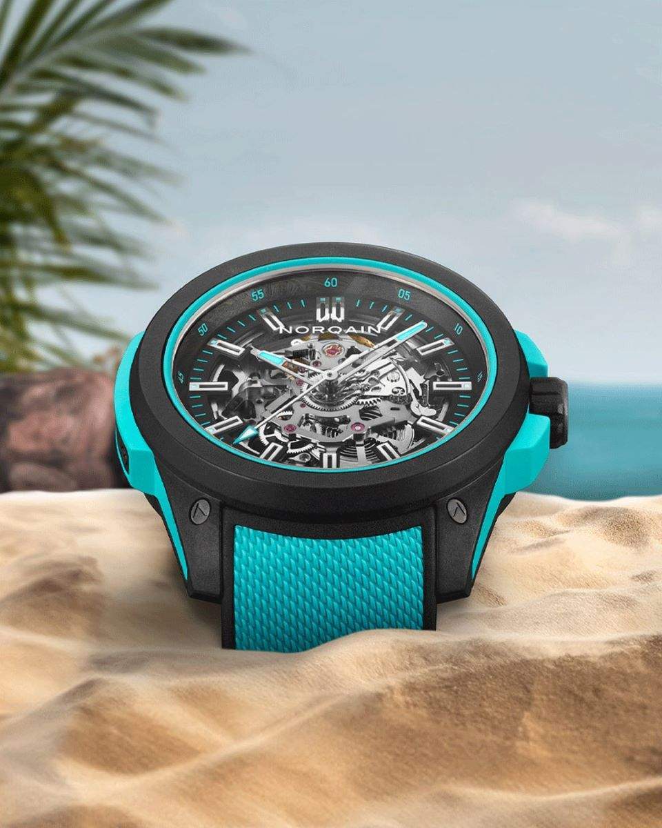 Norqain Wild One Skeleton Turquoise Watch </br>