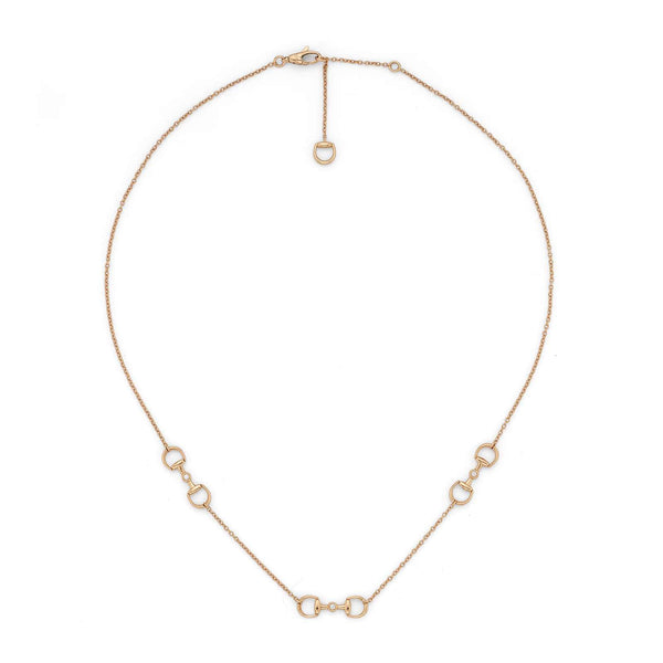 18kt Gold Gucci Horsebit Necklace