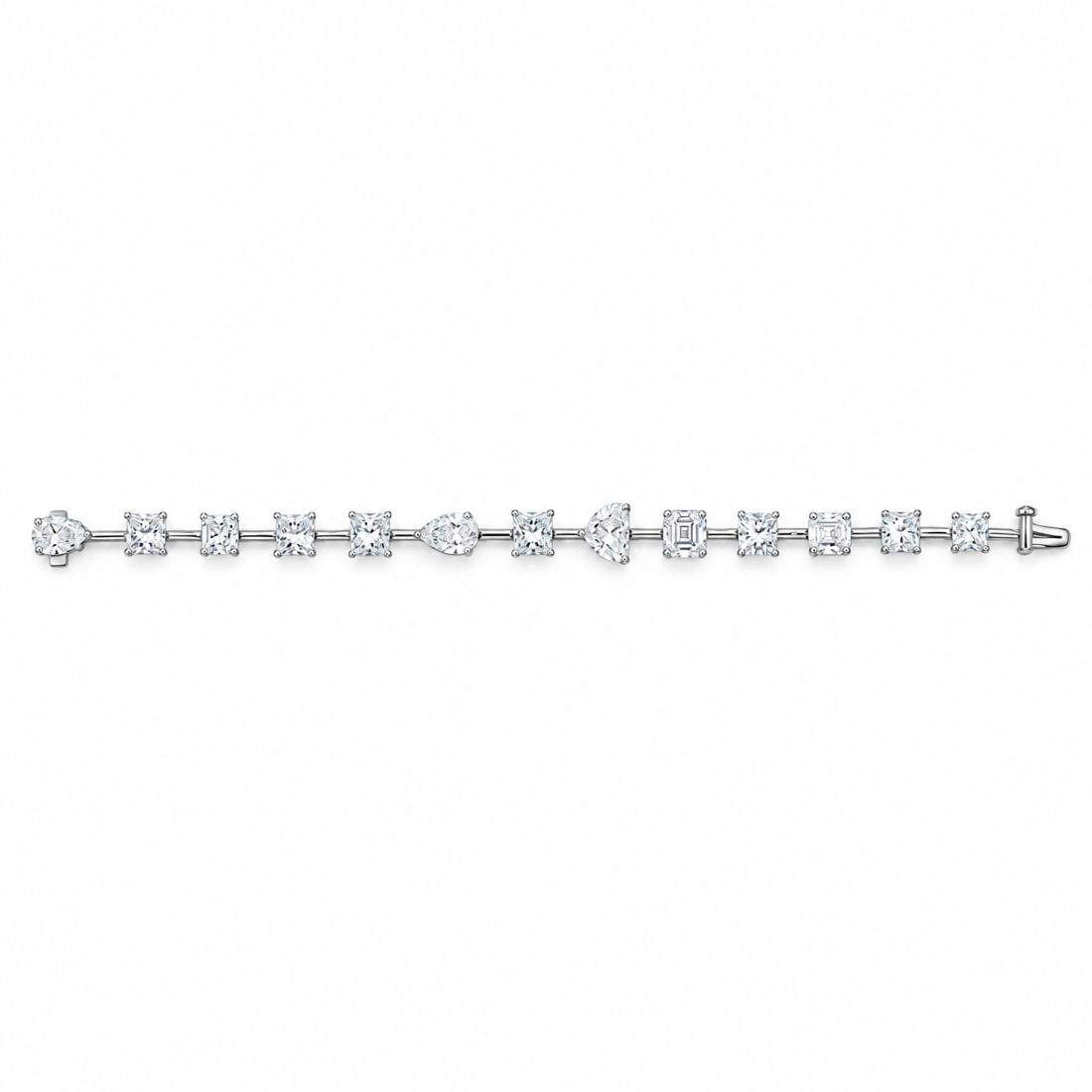 18kt Gold Multi-Shaped Diamond Bracelet