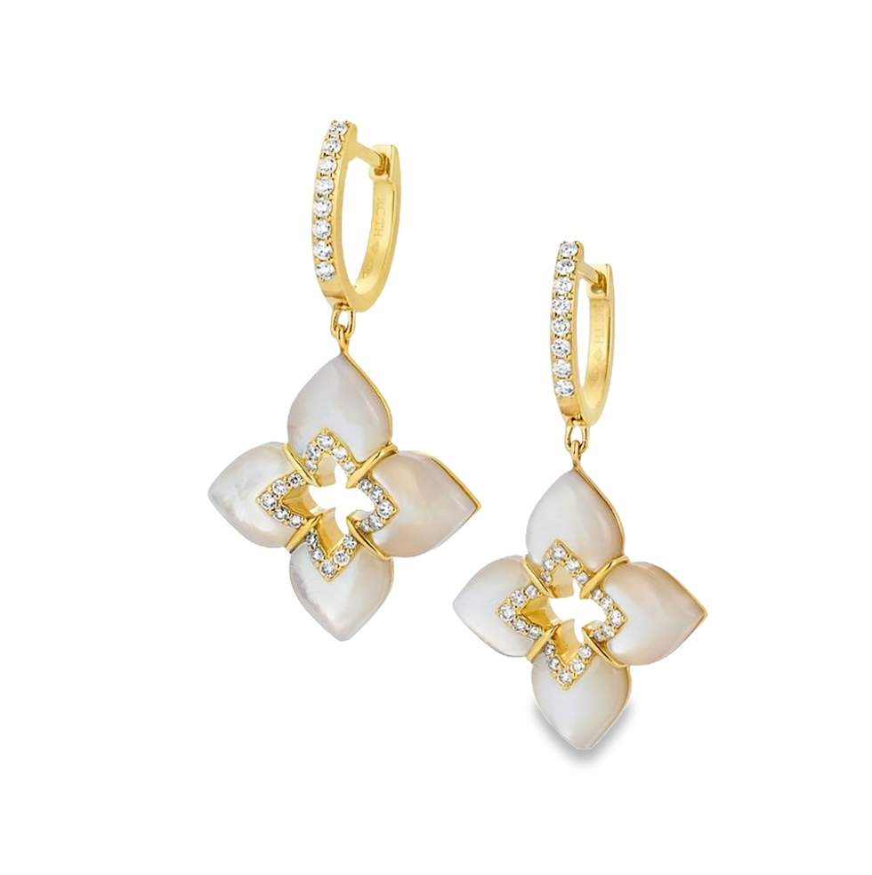 18kt Gold Roberto Coin Venetian Drop Earrings Provident Jewelery