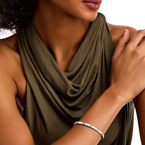 18kt Gold Roberto Coin Enamel Bangle