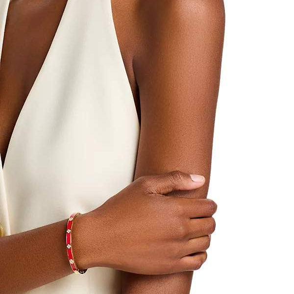 18kt Gold Roberto Coin Enamel Bangle