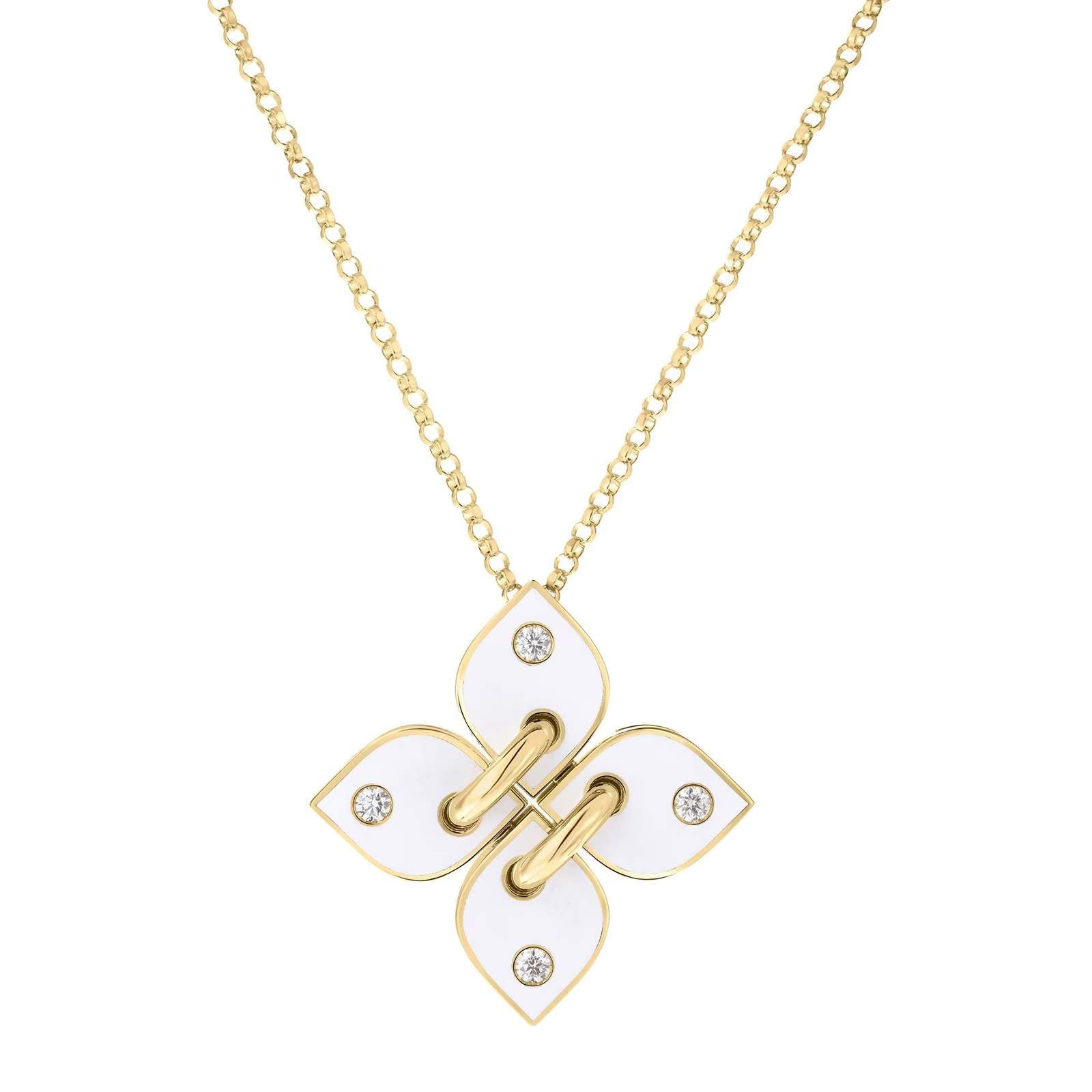 18kt Gold Roberto Coin Venetian Diamond Pendant