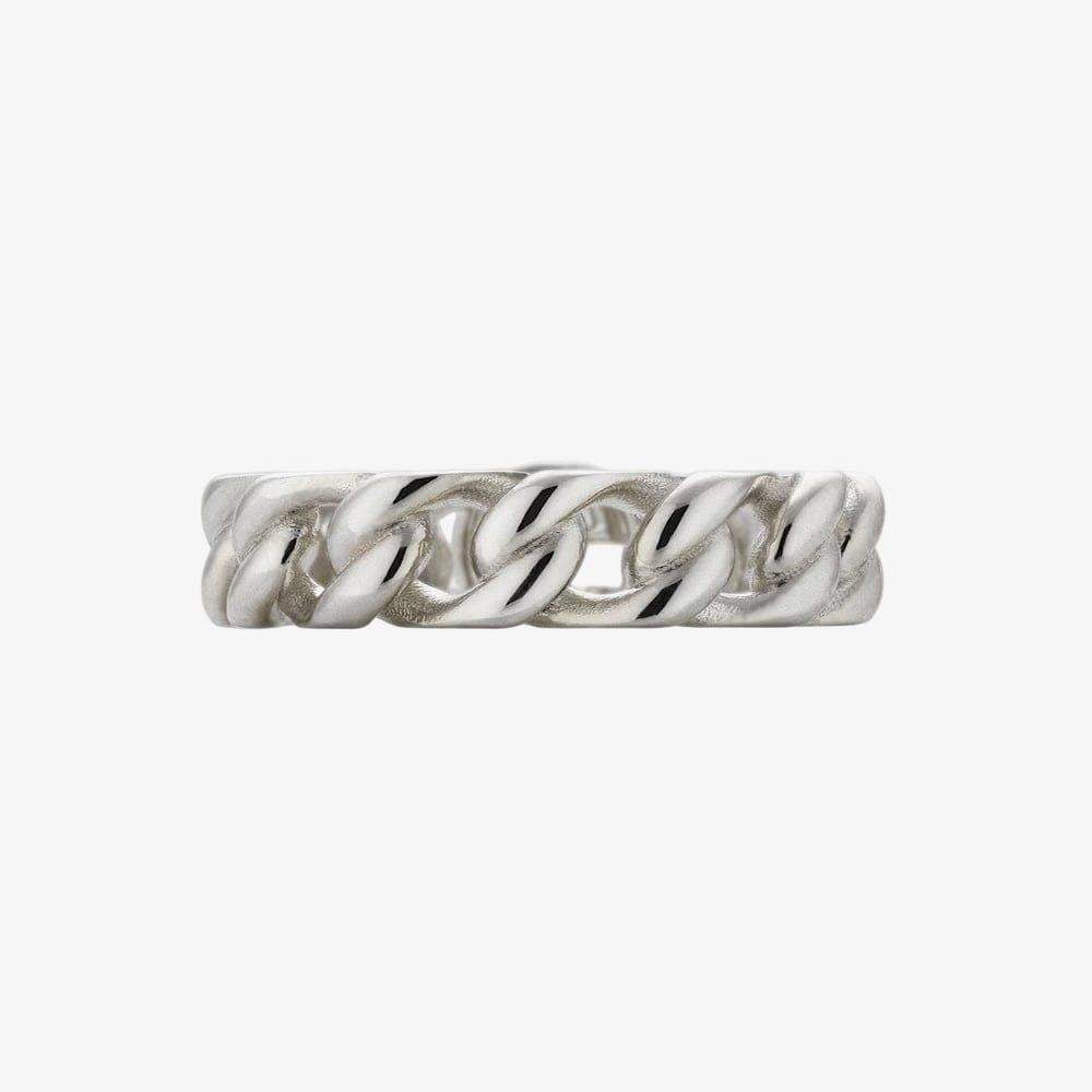 Gucci Sterling Silver Interlocking Ring