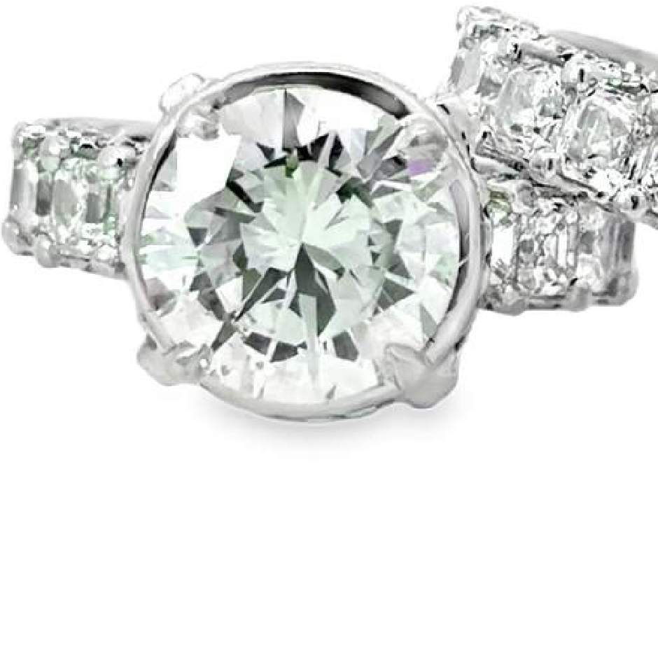 18kt Gold Diamond Engagement Ring Set