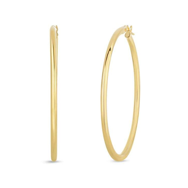 18kt Gold Roberto Coin Perfect Hoops Provident Jewelery