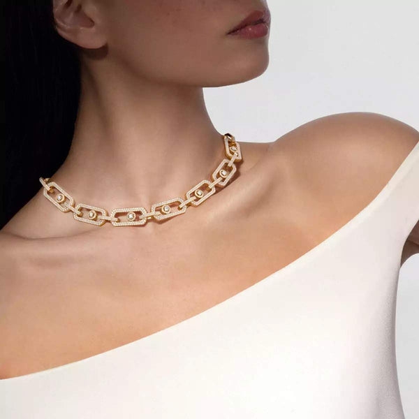 18kt Yellow Gold Messika So Move Necklace