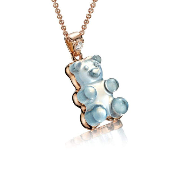 18kt Gold Beauregard Gemmy Bear Pendant